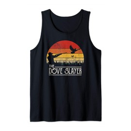 Vintage Sunset Retro Style Dove Hunting Dove Slayer Tank Top