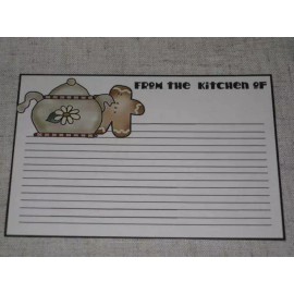 Unbranded PRIMITIVE SET 12 COUNTRY RECIPE CARDS (cs1219)