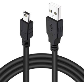 Mini USB Charger Charging Cable Compatible with Texas Instruments Calculators TI-84 Plus CE/TI-84 Plus C Silver Edition/TI-89 Titanium/TI-Nspire CX/CX II CAS - Fast Charging & Data Sync Power Cord