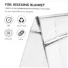 NOLITOY 1pc Outdoor Emergency Foil Blanket Multi Use Thermal Insulation