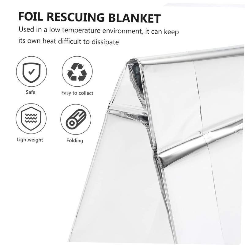 NOLITOY 1pc Outdoor Emergency Foil Blanket Multi Use Thermal Insulation