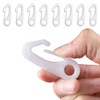 Ysruanh 20 Pcs Flag Pole Clip Nylon Flagpole Snap Hook