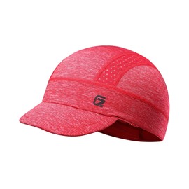 GADIEMKENSD Cooling Wheel Trim, Skull Cover with Flip Brim, Under Helmet for Men and Women, Suitable for Running and Sun Protection, red, 54-60