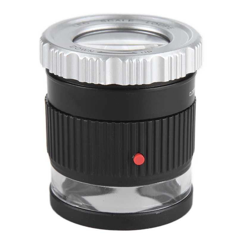 TH‑9006B Metal LED Magnifying Glass Portable High Magnification Magnifier with