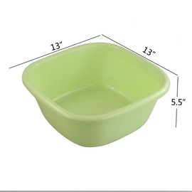 Obston Palangana de Plástico de 12 Cuartos, 3 Paquetes