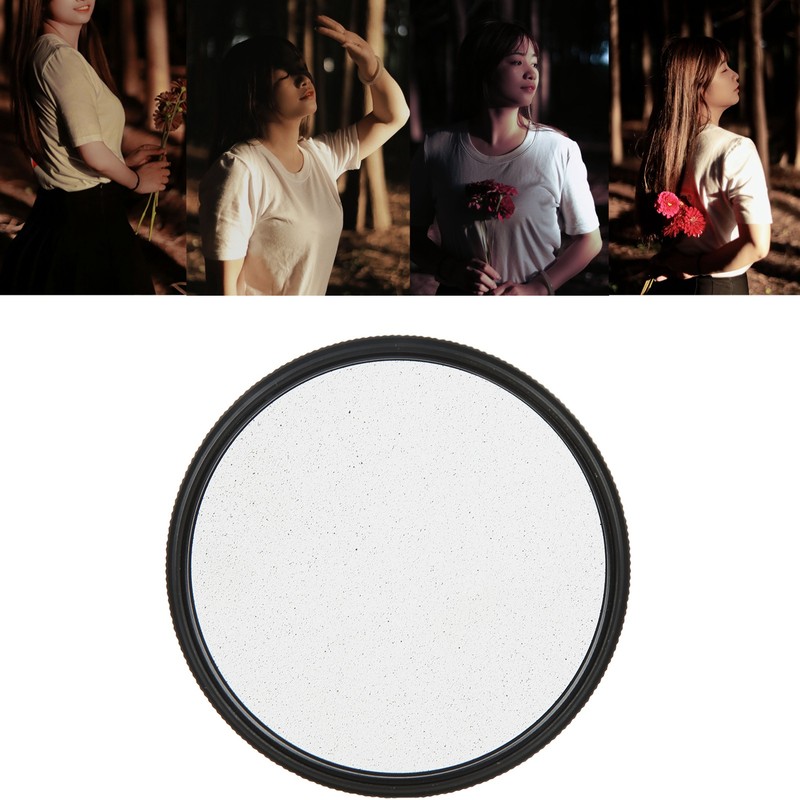 Lightdow Black Diffusion 1/4 Filter Mist Cinematic Effect Soft Focus