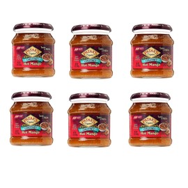 Patak's Hot Mango Chutney - 12 Oz (Pack of 3) – With Mangos, Dried Red Chile, and Spices, No Artificial Flavors or Colors, Gluten Free, Vegetarian Friendly