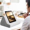 Soft Tablet Stand Pillow with Pocket,Tablet Cushion Stand,Adjustable 3 Viewing