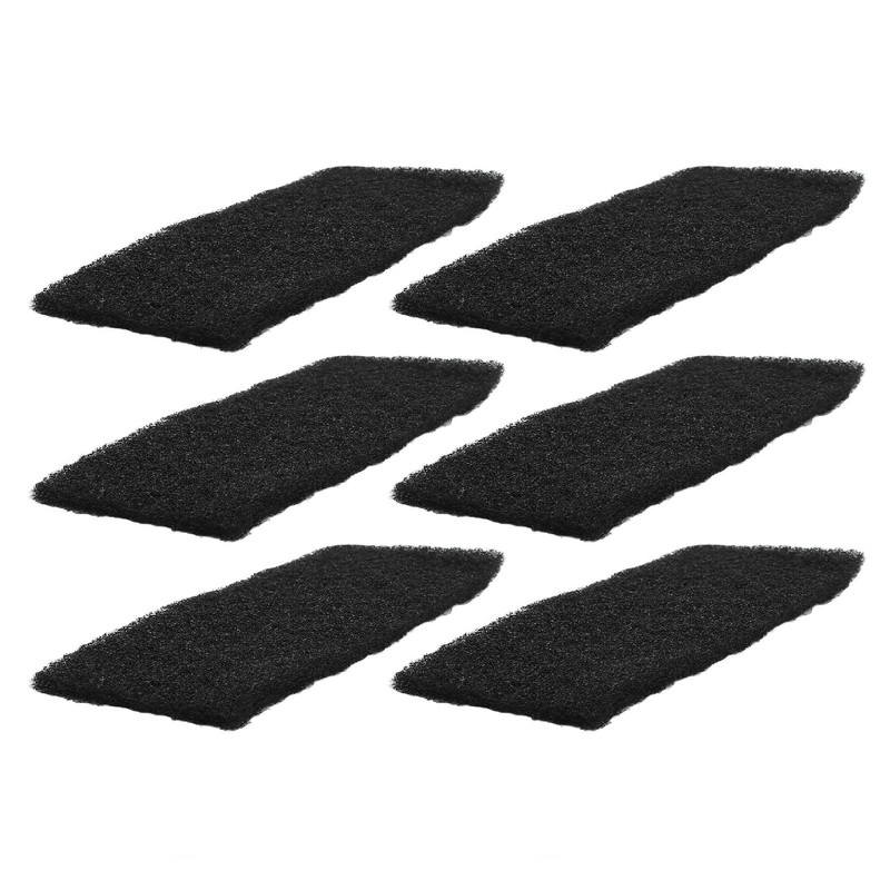 6PCS Ceiling Fan Filter Self Adhesive Activated Carbon Cotton Elliptical