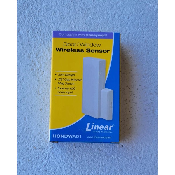 Linear Linear HONDWA01 Wireless Door/Window Sensor Honeywell Compatible, New Sealed.