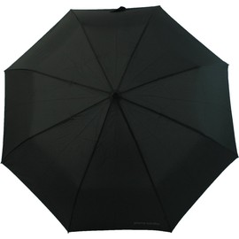 Pierre Cardin Parapluie pliant pour homme - Ouverture et fermeture automatiques - Poignée bois - Noir 30 cm