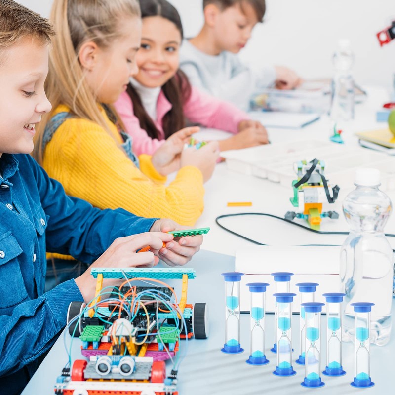 24 Pcs Sand Timer Kids Hourglass Acrylic Covered Clock Toothbrush
