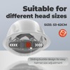 MUSTBAU Hard Hat with LED Light Vented Cap Safety Helmet
