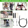 14Pcs Brake Cable Parts for Walkers Replace, Drive Rollator Replacement