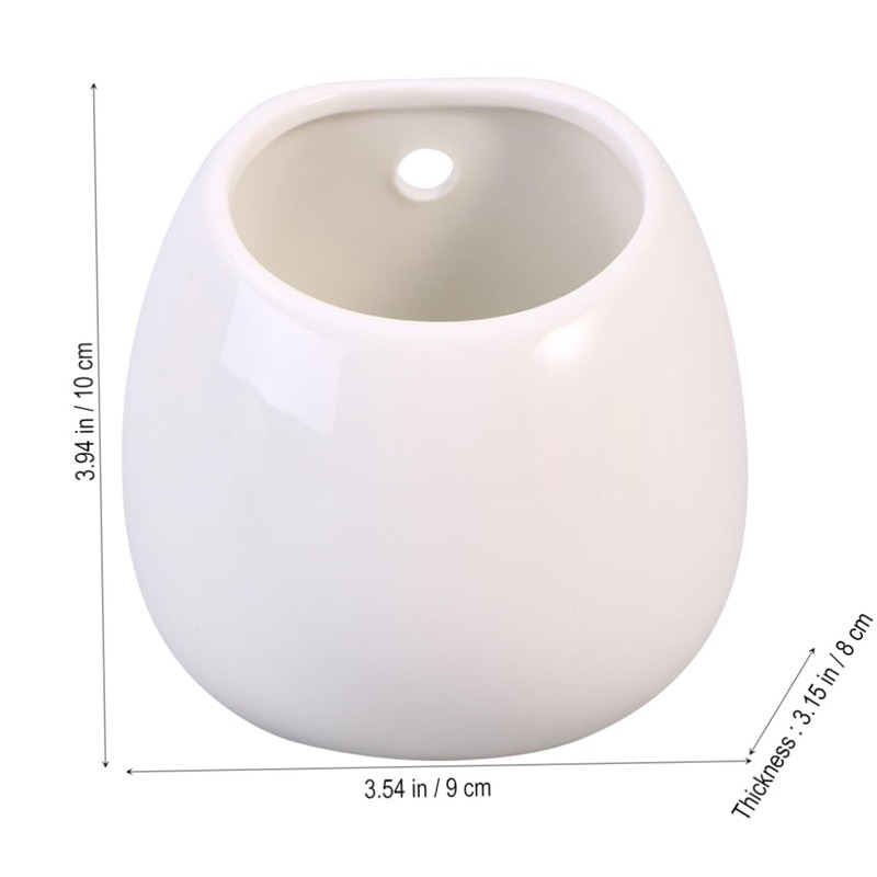 Totority 2pcs Hanging Ceramic Flowerpot for Wall Planters for Succulent