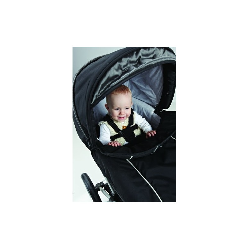 Baby Dan 3020-11-85 Safety Belt for Pram/Harness Black 6-36 Months