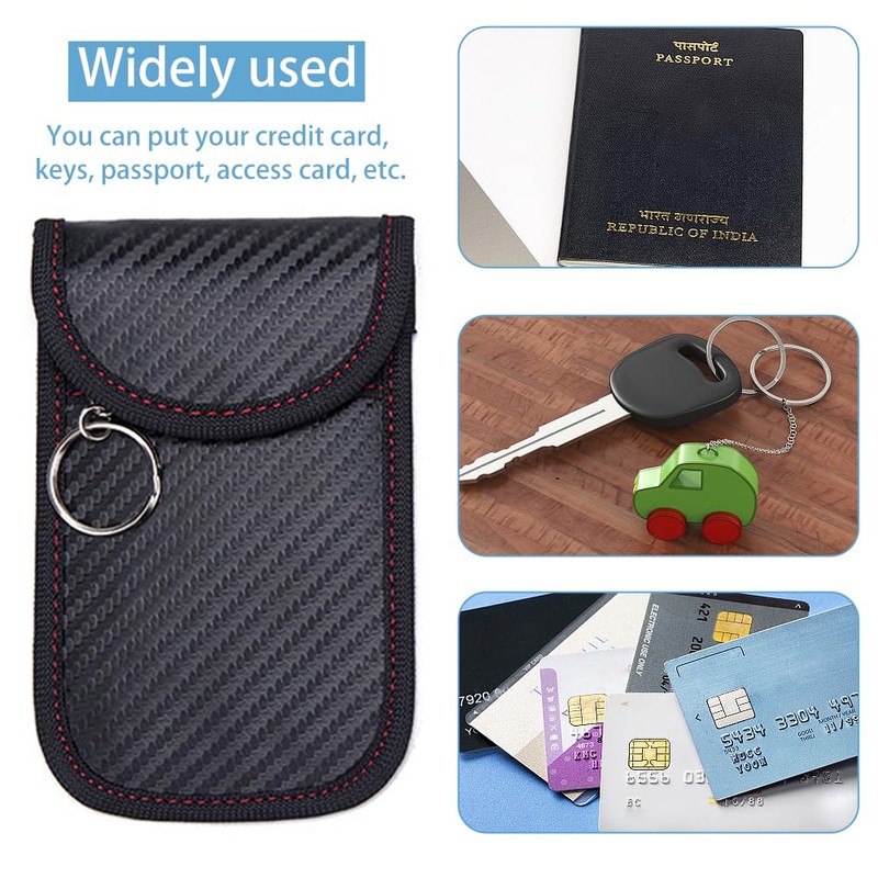 Faraday Pouch,Car Key Blocker Pouch, Keyless Blocking Key Case, RFID