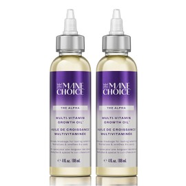 The Mane Choice Alpha Multi-Vitamin Scalp Nourishing Hair Growth Oil, Helps Stimulate, Revitalize & Soothe, Scalp Oil with Biotin, & Vitamin C, 4 Fl. Oz, Pack of 2