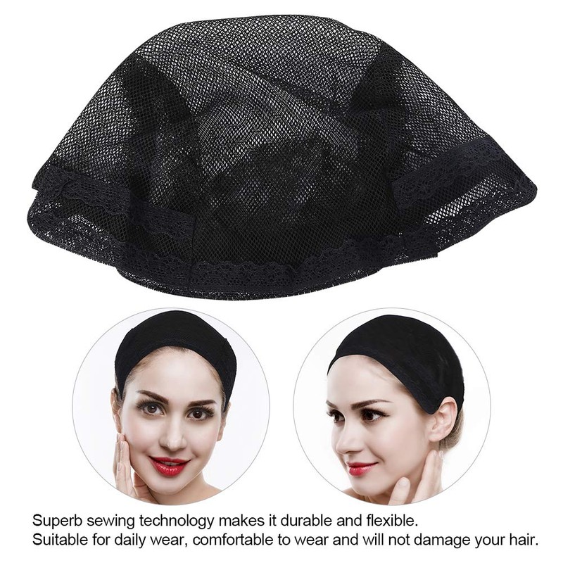 Redes Para El Cabello Invisible Elastic Edge Malla Accesorios Negra