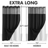 YellyHommy No Hook Shower Curtain with Snap in Liner Set