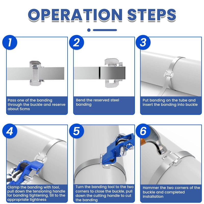 Steel Banding Tool Strapping Tensioner - Tensioner & Crimper &