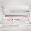 B.K.Licht - LED ceiling light with starry sky, indirect light,