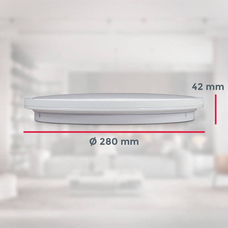 B.K.Licht - LED ceiling light with starry sky, indirect light,