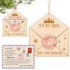 Fullhawl Christmas Wife Gift Christmas Tree Ornaments for Wife Wooden