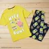 SpongeBob SquarePants 2 Piece Pajama Set for Men Teens Comfy