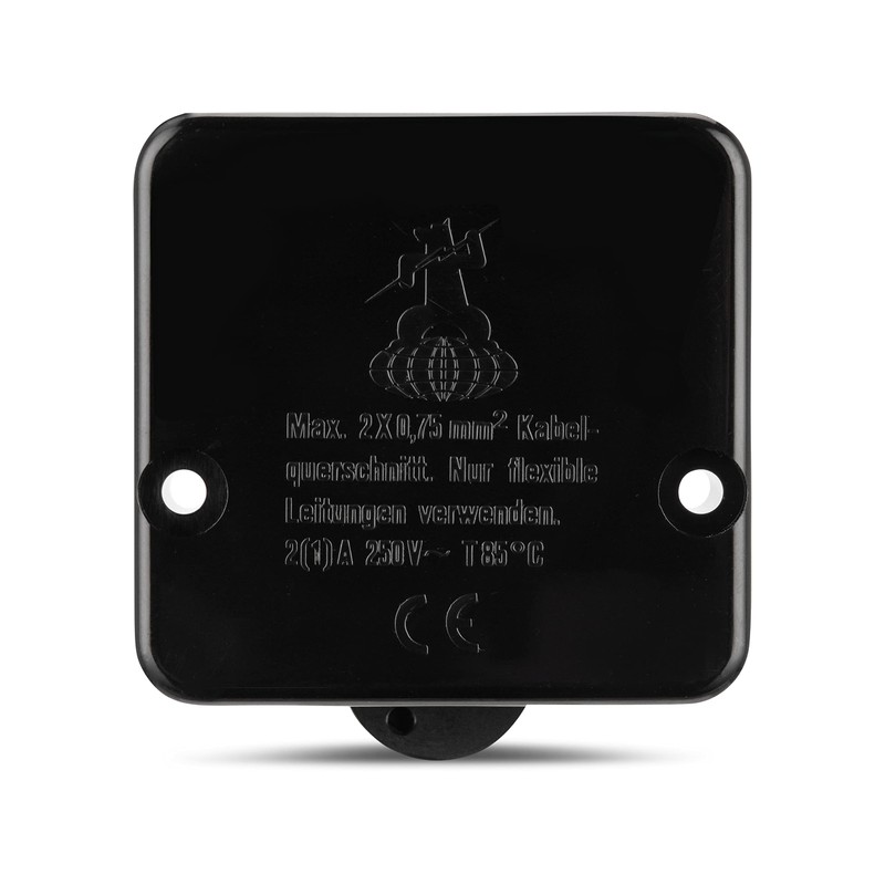 With push Abdeckkasten Black