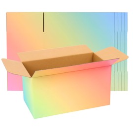 TryDrem 11"x6"x6" Shipping Boxes Set of 30, Colorful Corrugated Cardboard Box Packaging for Small Business, Packaging Mailing or Gift Wrapping Giving
