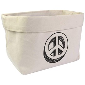 Large 'Peace Symbol' Canvas Organiser/Storage Bag (OR00007073)