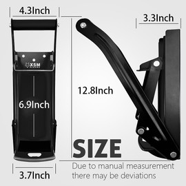 16oz 12oz metal Can Crusher Wall Mounted，Aluminum Can Crushers Heavy Duty，Can Crushers for Recyclings With Bottle Opener and Non-Slip Mat for Recycling，Home Improvement Must Haves (Black)