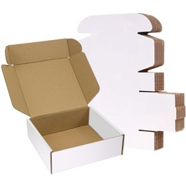 4x4x2 inches Shipping Boxes 25 Pack,TUKYLIL White Corrugated Cardboard Box,Mailer carton for Packaging Small Business,Gifts,Craft,Jewelry,daily supplies