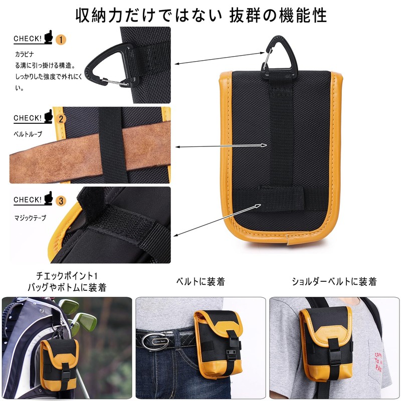 Top shine Golf Rangefinder Case, Easy Open and Close Distance