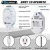Plug in Thermostat for Heater, Thermostat Plug Outlet with 4.9FT