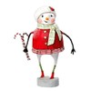 ESC and Company Lori Mitchell Christmas Minty Snowman Figurine, 7.25 Inches Tall, Multicolor