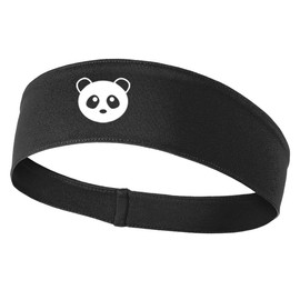 iZZYZX Giant Panda Graphic Printed Moisture Wicking Headbands - Black