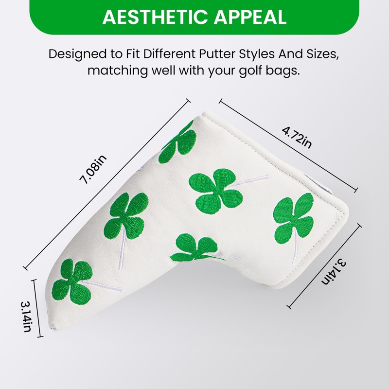Golf Blade Putter Cover Mallet PU Leather for Golf Putter