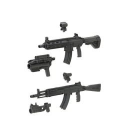 M.S.G Modeling Support Goods, Weapon Unit 31, Assault Rifle, Total Length: Approx. 3.3 inches (85 mm), Non-scale, Plastic Model