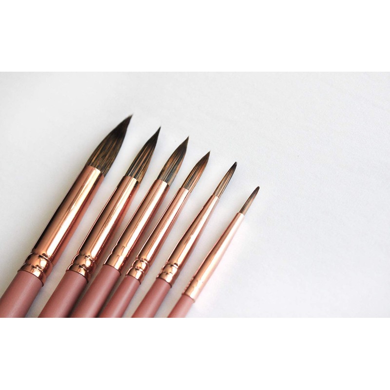 Wonder Forest Premium Synthetic Watercolour Brush Set, Set of 6