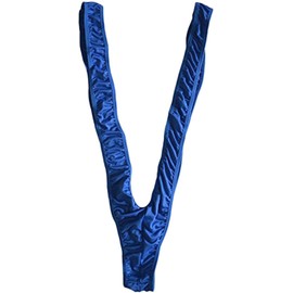 Walang Lip Traje de tirantes para hombre, estilo Borat, para fiesta, estilo V, Azul / Patchwork, Talla única