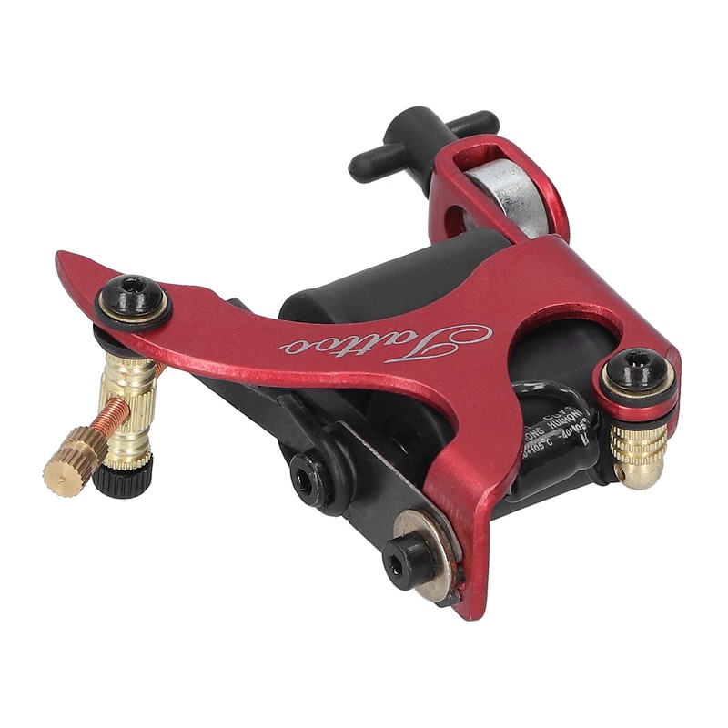 Red Portable Alloy Coil Tattoo Machine Casting Beginner Tattooist Tattoo