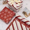 Vnaaem Reversible Christmas Wrapping Paper - Mini Roll - 17