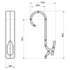 SOMA Towel Hooks for Round Bathroom Radiators up to Diameter