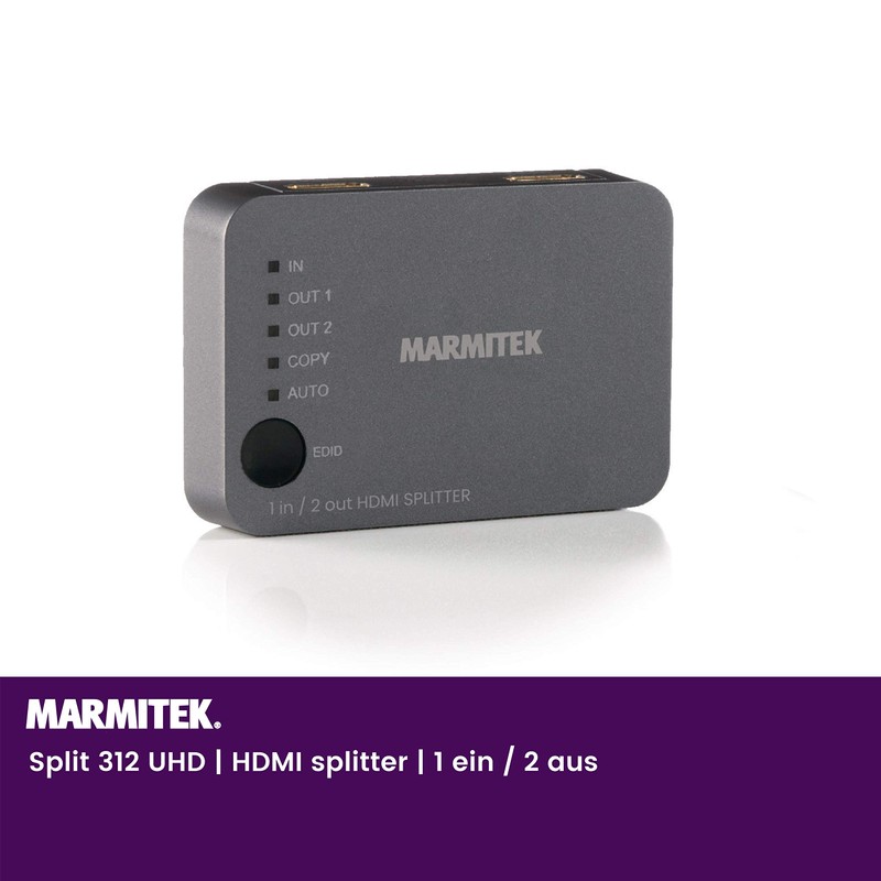 Marmitek Split 312 UHD HDMI Split 312 UHD, HDMI, 480p,576p,720p,1080i,1080p,2160p,