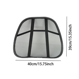 Perfeclan Lumbar Support, Back Support, Seat Cushion, Black, Office Chair Cushion, Car, Mesh Back Support for Office Chair, Wheelchairs, Car