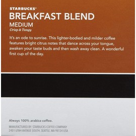 Starbucks Breakfast Blend K-cup, 10 ct