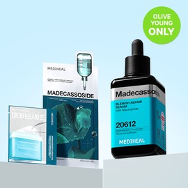MEDIHEAL Madecassoside Blemish Repair Serum 100ml Set (+2 Toner Pads, 1 Face Mask) - MEDIHEAL Madecassoside Blemish Repair Serum 100ml Set (+2 Toner Pads, 1 Face Mask)