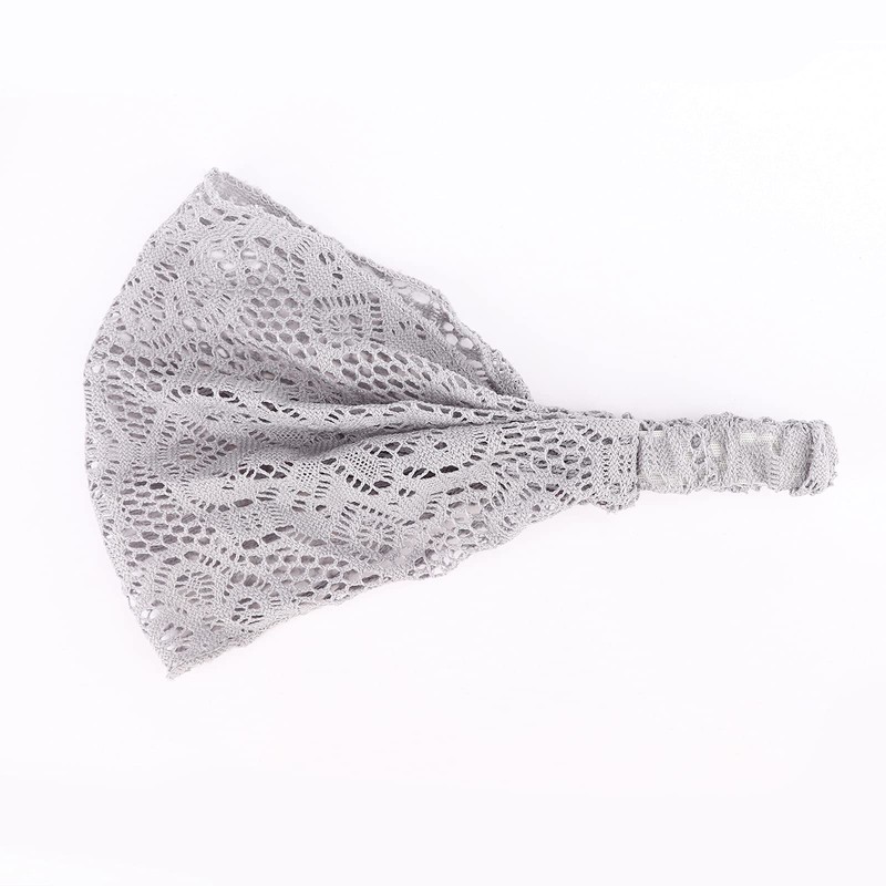 DRESHOW 8 Pieces Women Fashion Lace Elastic Head Wrap Turban